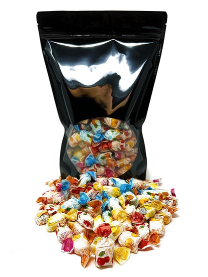 Holiday Fruit Filled Hard Candies - 3 lbs - Strawberry, Cherry, Pineapple, Orange and Lemon Flavored Bon Bons Filled with Real Fruit Pulp Bulk American Vintage Candy Assortment 48 oz.