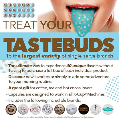 Perfect Samplers Dark Roast Coffee Pod Variety Pack - Pack for Keurig K Cups Coffee Makers, Bold 36 Count