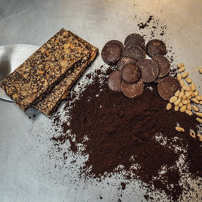 Taos Bakes Snack Bars - Piñon Coffee + Dark Chocolate - Gluten Free, Non-GMO Healthy Granola Bars - Nutritious & Delicious Baked Bars - 1.8oz