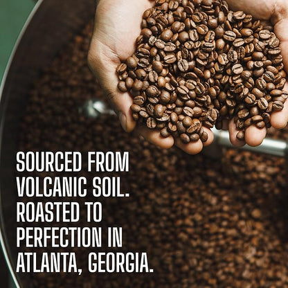Volcanica House Decaf Coffee, Whole Bean, Swiss Water Processed, Fresh Roasted, Kosher, 16-ounce