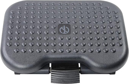 Under Desk Footrest Adjustable Height Comfy Foot Rest with 30 Degree Angle Adjustment for Comfort Home, Office Pressure Relief
