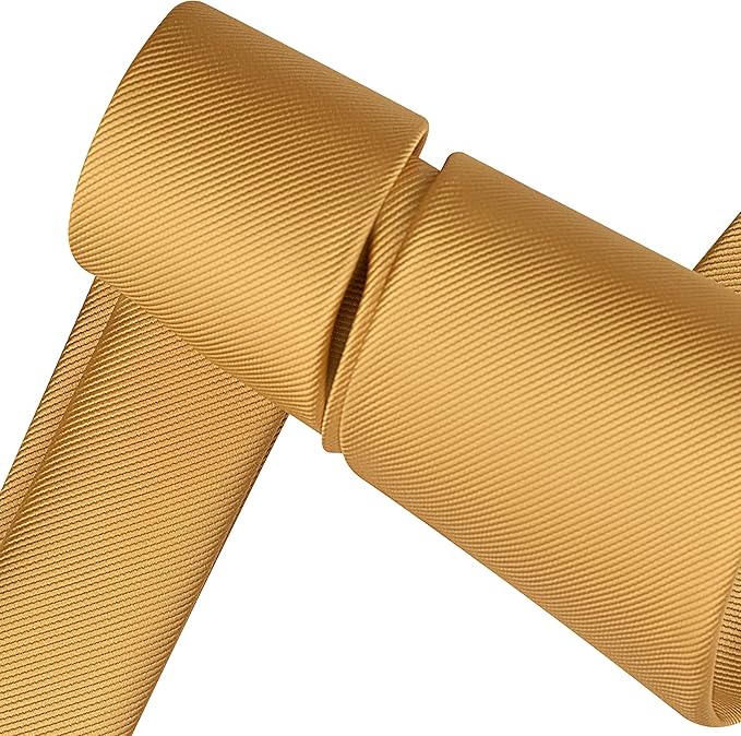 Branduce 3.15"（8cm） Men's Solid Color Formal Woven Necktie + Gift Box