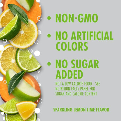 V8 +Energy Sparkling Lemon Lime Juice Energy Drink, 11.5 fl oz Can (4 Pack)