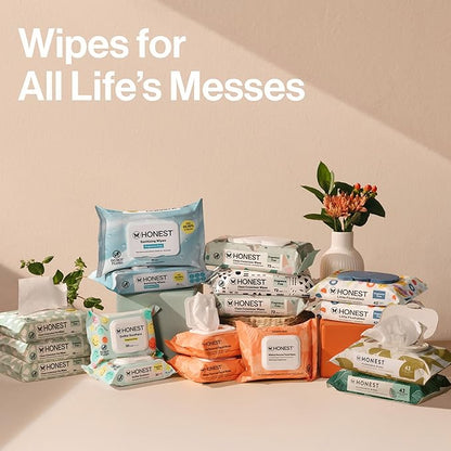 The Honest Company Hypoallergenic Multi-Use Baby Wipes for Sensitive Skin, Geo Mood, 288 Count