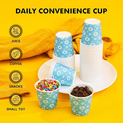 RACETOP [300 Pack] Paper Cups 3 oz, Bathroom Cups 3 oz, Disposable Bathroom Paper Cups, Small Mouthwash Cups, Ideal for Party, Travel, Events
