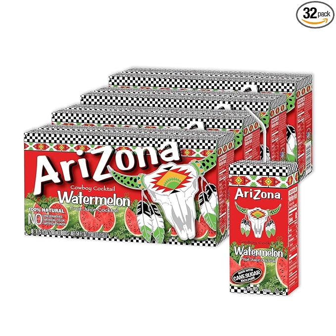 Arizona Watermelon Drink, 6.75 fl oz Tetra Box (Pack of 32)