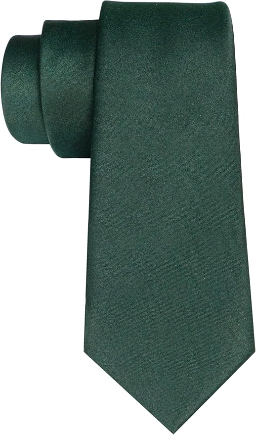 RBOCOTT 2.4“ Solid Color Skinny Tie Business Wedding Necktie for Men(6cm)