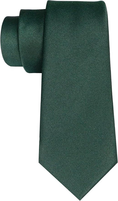 RBOCOTT 2.4“ Solid Color Skinny Tie Business Wedding Necktie for Men(6cm)