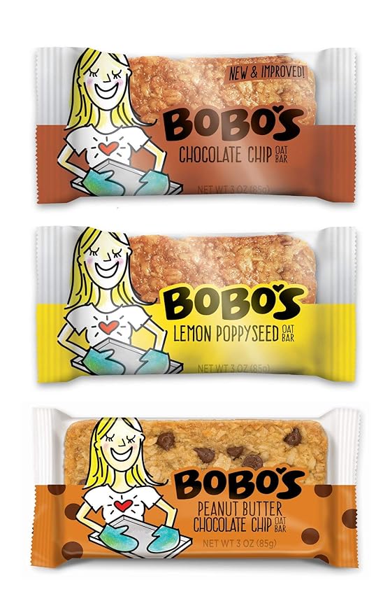 Bobo's Variety Pack (Best Sellers) Oat Bars, Gluten Free, Non-GMO, Whole Grain Oats, Pack of 12 | Snack Bars | On-the-Go | Made with Simple Ingredients