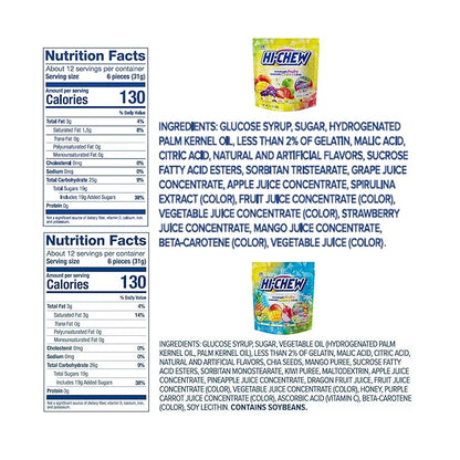 HI-CHEW Variety Mix Bulk, 220+ Pieces, 4 Stand Up Pouches - 13 Flavors Bulk, Sweet and Sour Chewy Candy, Unique Fun Soft - Immensely Juicy Fruity Flavors for Candy Treats & Sharing Treats