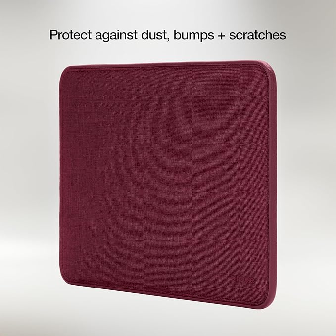 Incase ICON Sleeve with Woolenex - MacBook Pro 14 inch Case - 2024, 2023, 2022, 2021, M4, M3, M2, M1 - Fitted MacBook Case, Laptop Sleeve, Hard Cover, Durable, Lightweight - Cosmic Red