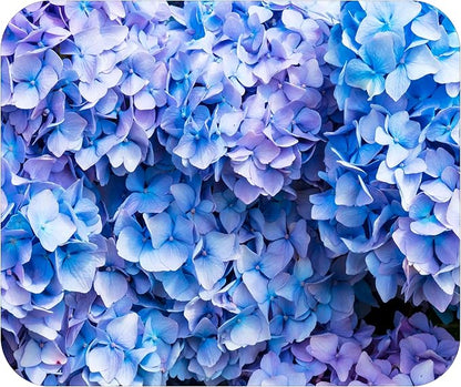 Floral Pattern Flower Mouse Pad Mat Mousepad for Desk Computer Laptop PC Gaming Home or Office Gift for Her Flowers (Blue Hydrangea MP104)
