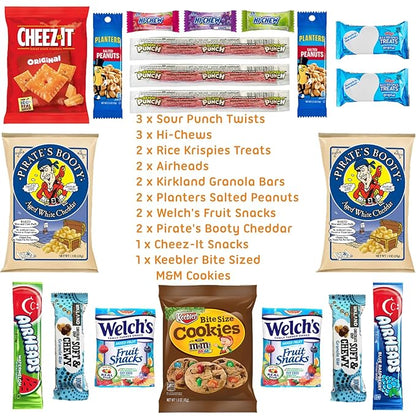 Hangry Kits Sending a Giant Hug For Men And Women - Send-A-Hug Basket Care Package for Men, To A Friend Or Loved One In Hospital, After Surgery Or Sickness. Recovery. Delicious Variety Of Comforting Snacks