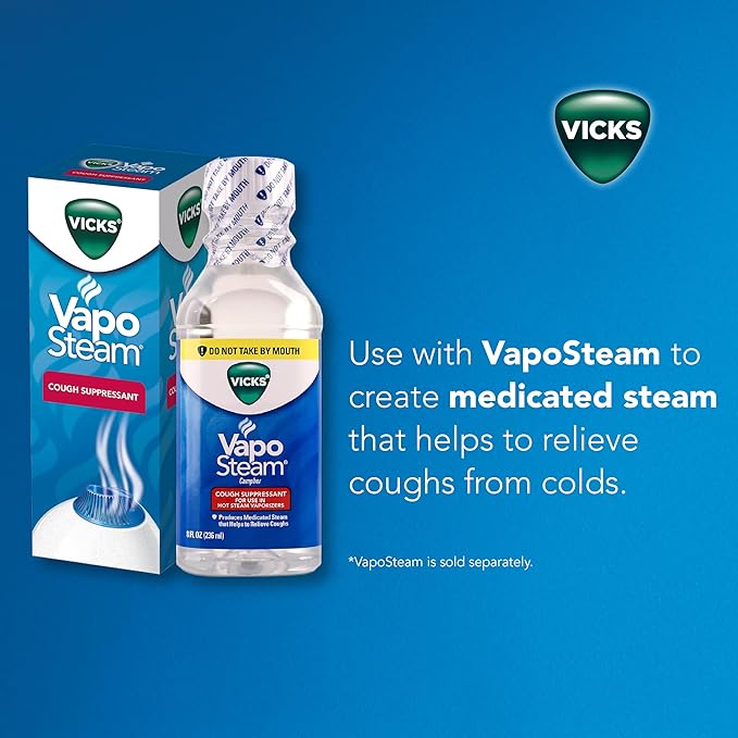 Vicks Dual Comfort Cool + Warm Mist Humidifier for Bedrooms With Fusion Technology, Compatible with Vicks VapoPads and Vicks VapoSteam, White