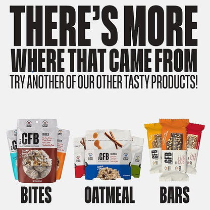 The GFB Oatmeal Raisin Protein Bars - Gluten Free, Plant Based, Non GMO, Sustainably Made – Ridiculously Tasty, Healthy, Vegan, Nutrition Snack Protein Bars, 2.05 oz (12 Count)