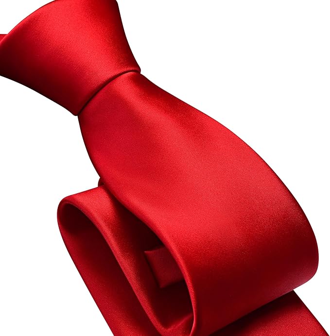 Branduce 3.15"（8cm） Pre-tied Adjustable Zipper Tie and Lapel Pin Solid Necktie Handkerchief Set for Men