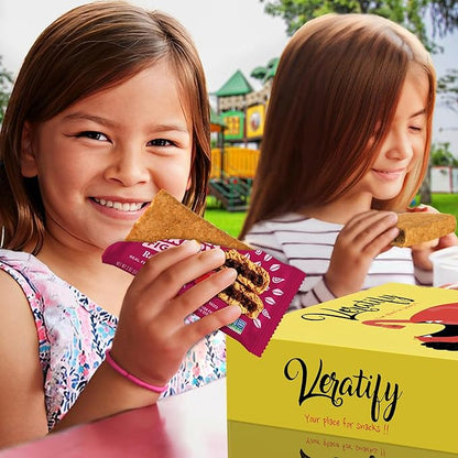 Veratify - Healthy Mixed Snack Box & Snacks Gift Variety Basket - Perfect for Men, Women, Adults, Office, School, College, Work - Variety Assortment Gift Basket - (Gift Care Package 66 Count)
