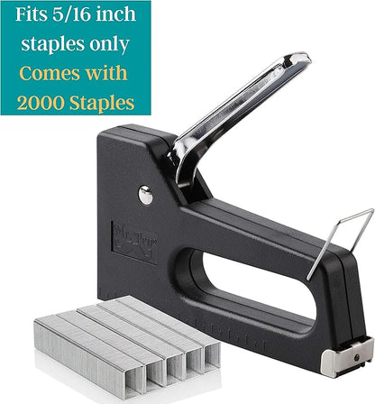Mr. Pen Light Duty Staple Gun with 2000 Staples, 5/16 inch, Fabric, Wall, Wood Stapler for Crafts, Cloth