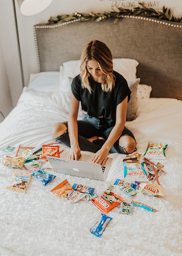 Snacks Variety Pack for Adults, Kids & Teens (40 Count) - Snack Box Variety Pack with Chips, Cookies & Bars - Care Package for College Students, Office Treats, Birthdays & Travel