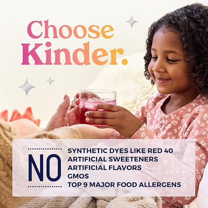 Kinderlyte Electrolyte Powder for Kids and Adults - Variety Pack Drink Mix Hydration Packets 28 Count, No Artificial Sweeteners or Flavors, No Synthetic Dyes, Vegan, Non-GMO, Gluten-Free