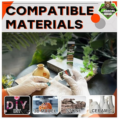Super Glue Medium Thick for Metal, Wood, Ceramic, Glass, Multi-Purpose Instant Glue 1 oz - Clear Cyanoacrylate Adhesive (CA) Superglue with Extra Gel for DIY Craft, 3D Printing, Model (1 Pack)