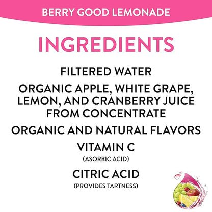 Honest Kids Organic Juice Drink, Berry Berry Good Lemonade, 6.75 Fl Oz Pouches (Pack of 32)
