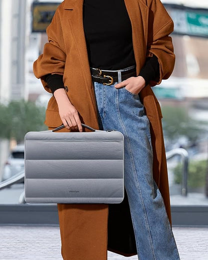 Laptop Case, Sleeve with Handle 360° Protectivie Puffy Laptop Sleeve Compatible with MacBook, Dell, HP