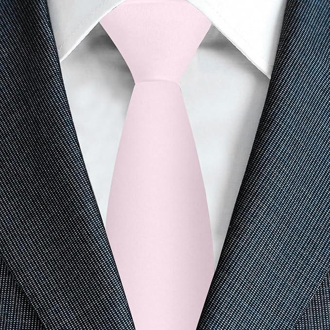 Men's Ties Solid Pure Color 3.15" (8CM) Necktie Plain Formal Business Wedding Black Ties For Men