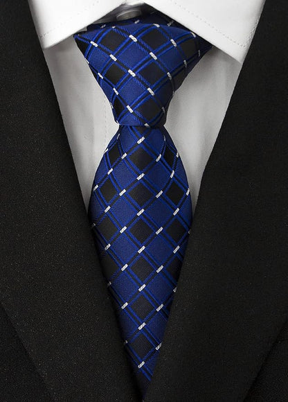Adulove Men's Necktie Classic Silk Tie Woven Jacquard Neck Ties 6 PCS