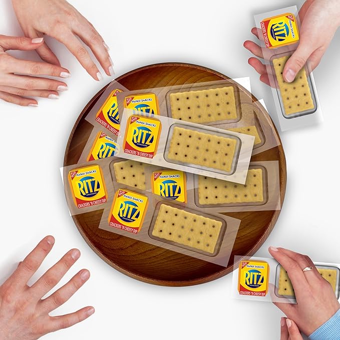 Handi-Snacks RITZ Crackers 'N Cheesy Dip Snack Packs, 20 Snack Packs (Pack of 2)