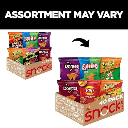 Frito-Lay Cheesy Spicy Sweet Variety Pack, 1oz Single Serve Bags, (Pack of 40) (Assortment May Vary)