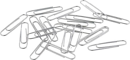 Amazon Basics Jumbo Size Office Paper Clips, Non Skid, 1000 Count (10 Pack of 100), Silver, A7072557
