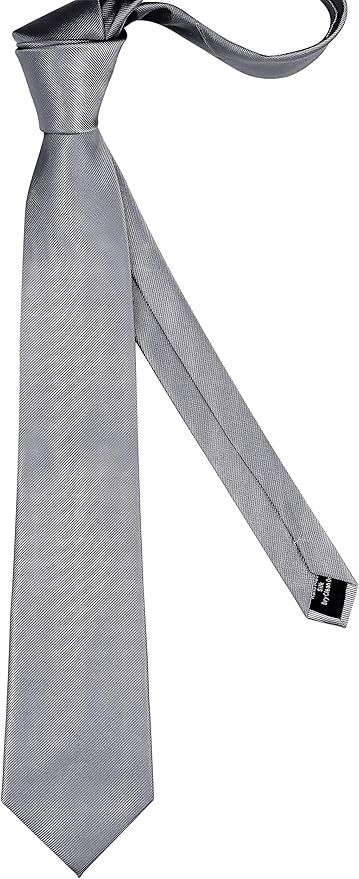 GUSLESON Classic New 3.15"（8cm） Men's Solid Color Necktie Wedding Business Tie + Gift Box