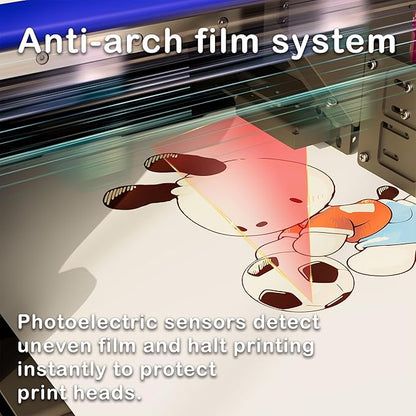 Lancelot A3 M1630 Pro DTF Printer Bundle:A3 Xp600 DTF Printing Machine With Roll Feeder,White Ink Circulation,Built-In Automatic Film Cutter System For T-shirt Printing(Printer+Laptop+Oven+Consumable)