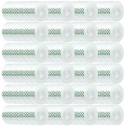 Transparent Tape Refill Rolls for Dispenser, Tear by Hand,144 Rolls x 900 inches