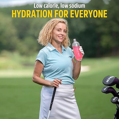 Sqwincher Zero Qwik Stik, Strawberry Lemonade, Sugar Free, Low Calorie, Low Sodium Electrolyte Powder Hydration Drink Mix, .11 0z Packet (Pack of 50)