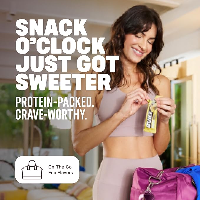 Built Bar, Puff Protein Bars, Banana Cream Pie Puff, 17g Protein Snacks, On-The-Go Bars, Only 140 Calories, 6g Sugar, Collagen, Gluten Free, 12 Count