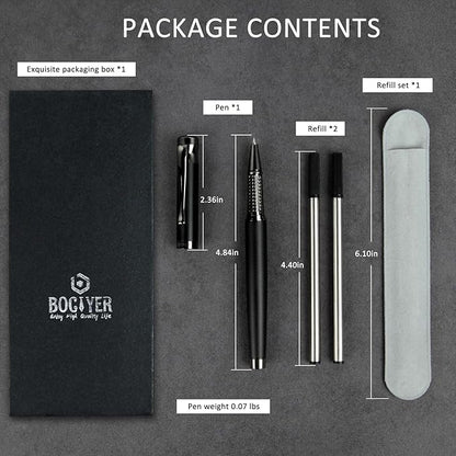 Liquid Ink Rollerball Pens - Fine Line Nice pen, Writing Pens for Journal and Office Supplies, Fancy Pen Gift Box for Father's Day or Mother's Day And Other Festivals(Green)