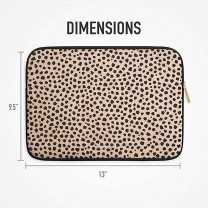 Vandel MacBook Air 13 inch Laptop Sleeve, Fits 13-13.3 inch Laptops: Neoprene MacBook Air & Pro Case, Chromebook, HP Soft Cover | Thin Computer Carrying Bag, Cheetah Mac (M1 & M2) Pouch