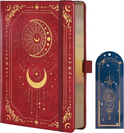 TIEFOSSI Lined Journal for Women Men, Vintage Notebooks with Bookmarks, Hardcover A5 College Ruled Notebook 316 Numbered Pages for Writing, Daily Journal for Work School, Note Taking