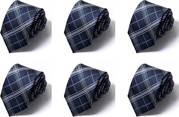 Tie For Men Necktie Woven Jacquard Neck Ties Set 6 PCS