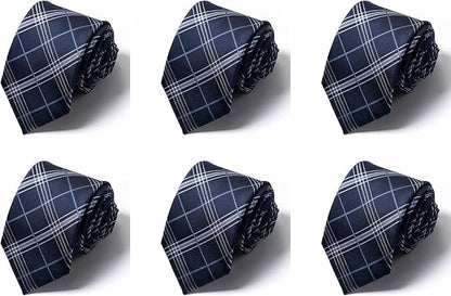 Tie For Men Necktie Woven Jacquard Neck Ties Set 6 PCS
