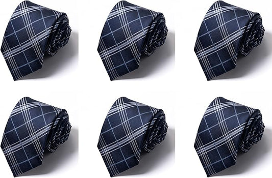 Tie For Men Necktie Woven Jacquard Neck Ties Set 6 PCS