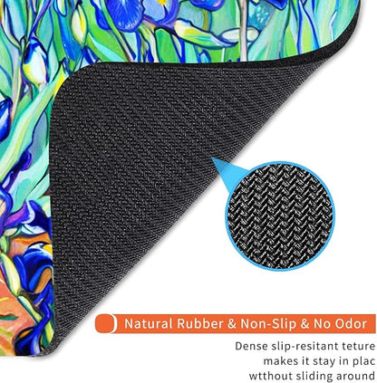 Square Mouse Pad Lrises,Personalized Premium-Textured Custom Mouse Mat Design,Washable Mousepad Lycra Cloth,Non-Slip Rubber Base Computer Mouse Pads for Wireless Mouse