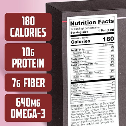 Defender Vegan Protein Bar, Cinnamon Churro Oatmeal, Plant Based Snack Breakfast Bars, Psyllium Husk, High Fiber, Non GMO, Kosher, No Stevia & Sugar Alcohols, 12 Bars, Holiday Gift Item, Stocking Stuffer