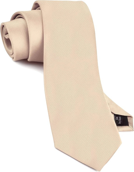 GUSLESON Classic New 3.15"（8cm） Men's Solid Color Necktie Wedding Business Tie + Gift Box