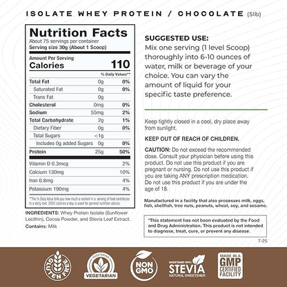 Muscle Feast Grass-Fed Whey Protein Isolate, All Natural Hormone Free Pasture Raised, Whey Isolate Protein Powder for Men and Women, Clean, Gluten-Free, Delicious Isolate Protein - Chocolate, 5lb