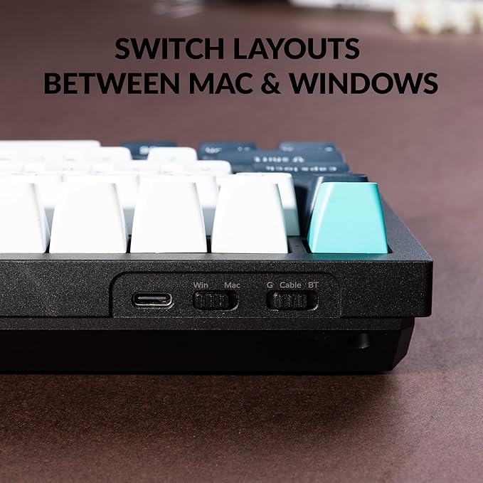 Keychron Q3 Max Wireless Custom Mechanical Keyboard, Full Aluminum 2.4 GHz Bluetooth QMK TKL Layout RGB with Hot-swappable Gateron Red Switch Compatible with Mac Windows Linux