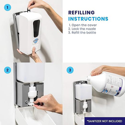 Rhinestone Automatic Soap and Hand Sanitizer Foaming Dispenser, Touchless Motion Sensor, 1000ml 33.8 oz. Wall Mounted Dispenser