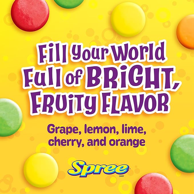 Wonka Spree Original Hard Candy, 5 Ounce Theater Candy Boxes (Pack of 12)